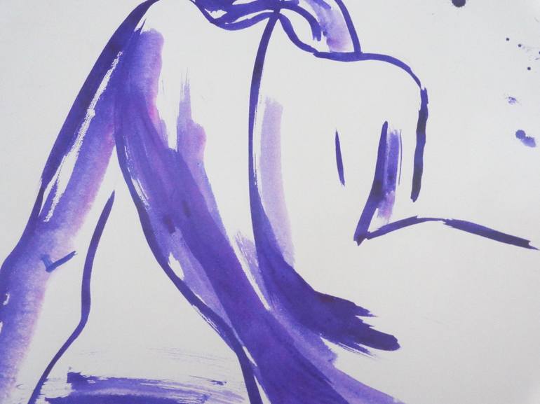 Original Expressionism Nude Drawing by Carmen Tyrrell