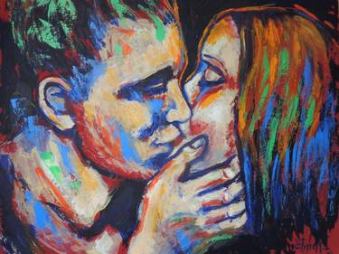 Print of Expressionism Love Paintings by Carmen Tyrrell