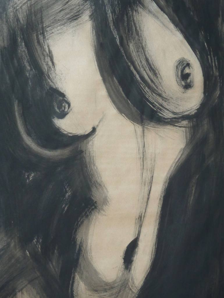 Original Expressionism Nude Painting by Carmen Tyrrell
