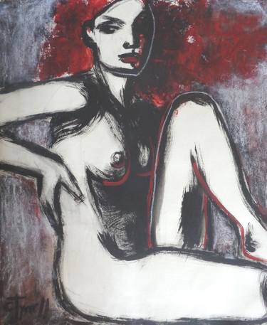 Original Abstract Expressionism Nude Paintings by Carmen Tyrrell