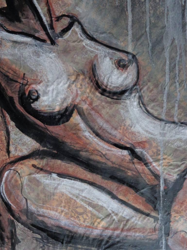 Original Figurative Nude Drawing by Carmen Tyrrell