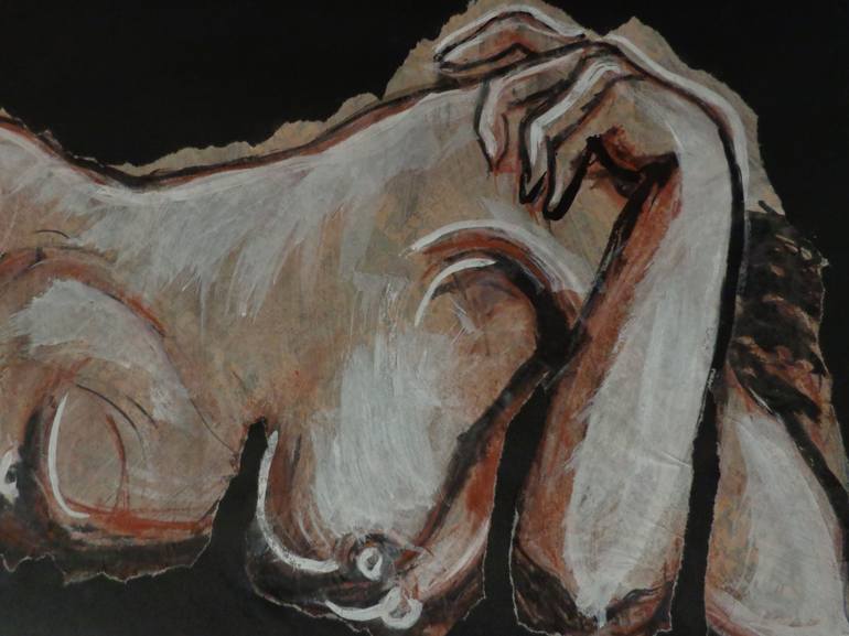 Original Conceptual Nude Painting by Carmen Tyrrell