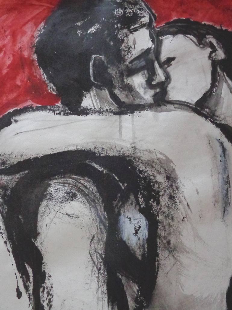 Original Expressionism Love Painting by Carmen Tyrrell