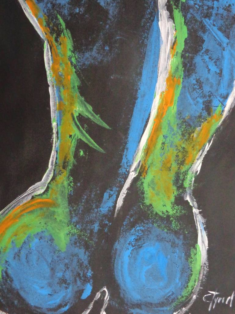 Original Expressionism Nude Painting by Carmen Tyrrell