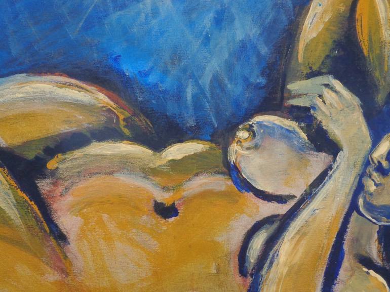 Original Abstract Expressionism Nude Painting by Carmen Tyrrell