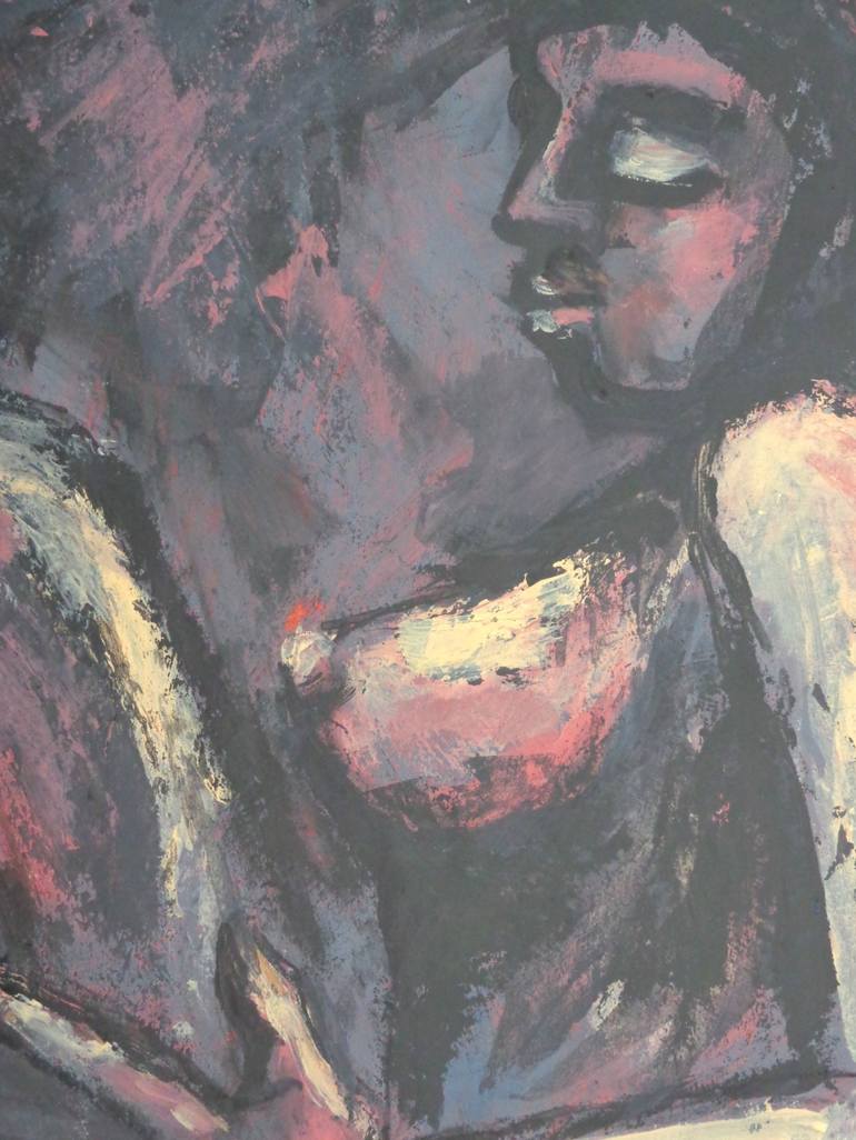 Original Expressionism Nude Painting by Carmen Tyrrell