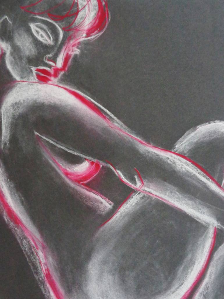 Original Nude Drawing by Carmen Tyrrell