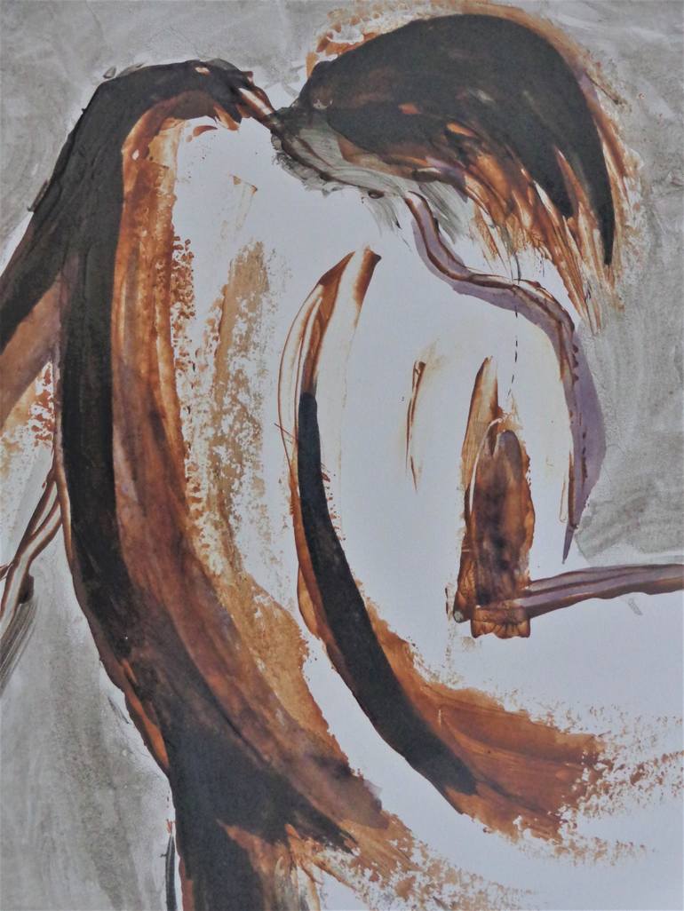Original Abstract Expressionism Nude Painting by Carmen Tyrrell