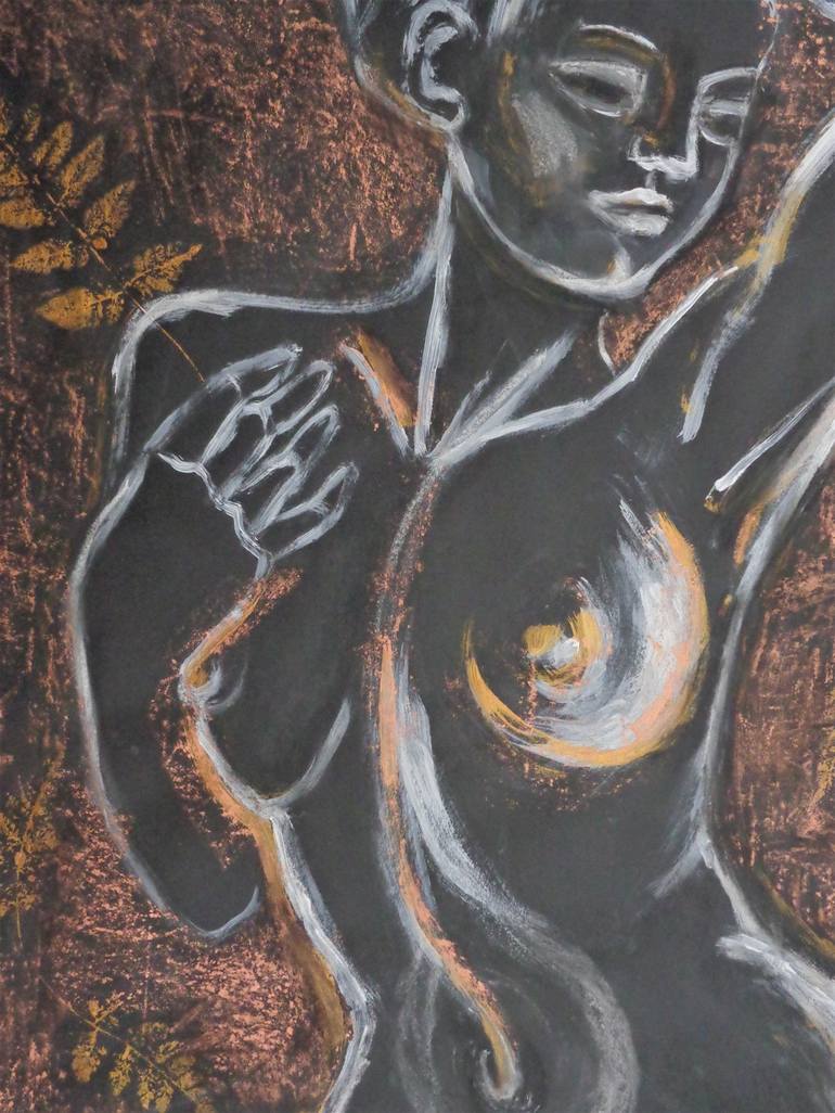 Original Expressionism Nude Painting by Carmen Tyrrell