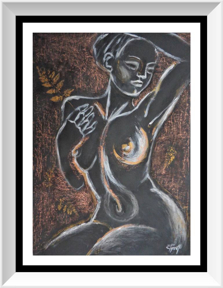 Original Expressionism Nude Painting by Carmen Tyrrell