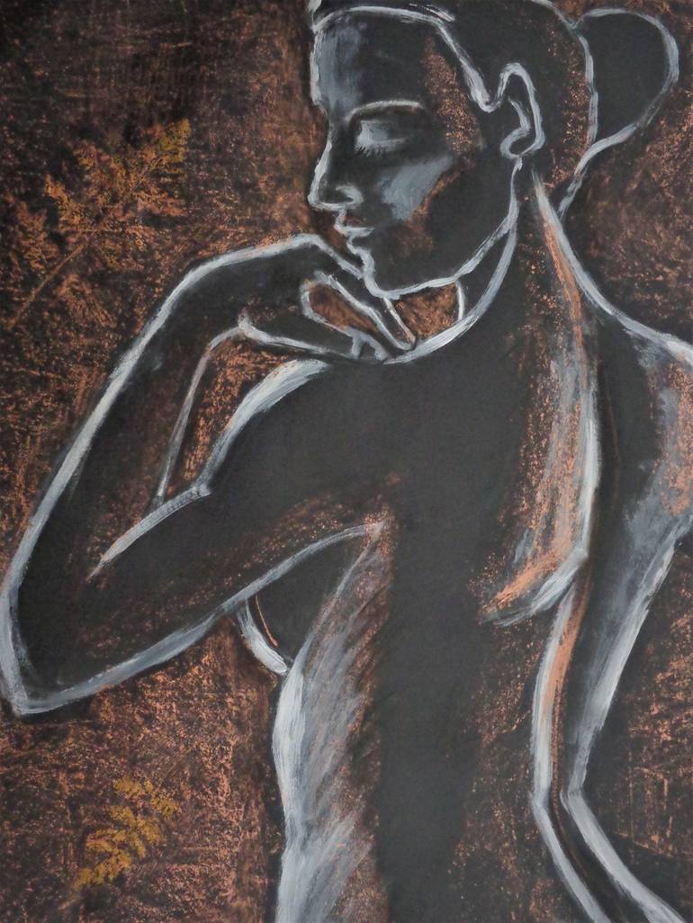 Original Expressionism Nude Painting by Carmen Tyrrell