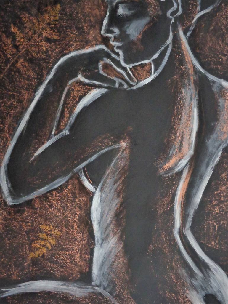 Original Expressionism Nude Painting by Carmen Tyrrell