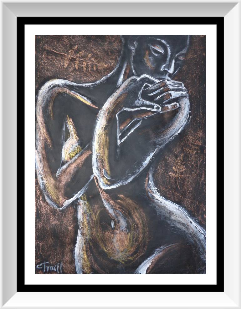 Original Expressionism Nude Painting by Carmen Tyrrell