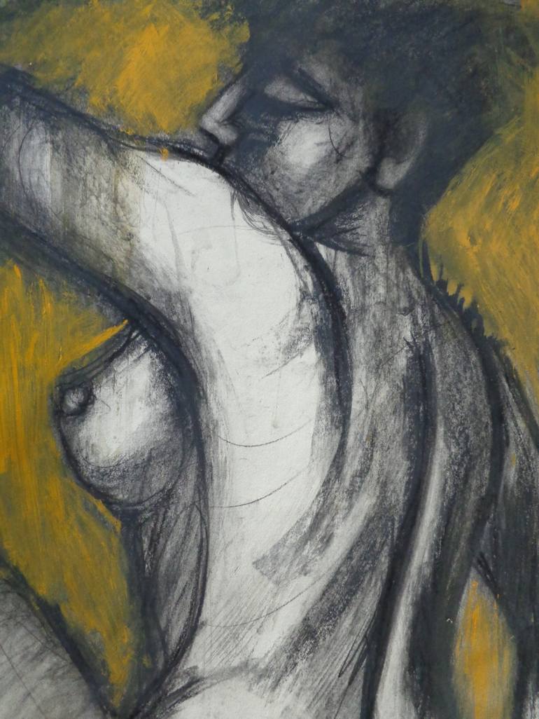 Original Figurative Nude Drawing by Carmen Tyrrell