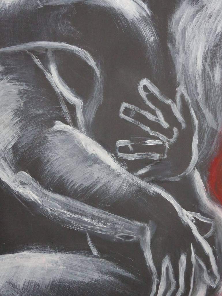 Original Expressionism Love Painting by Carmen Tyrrell