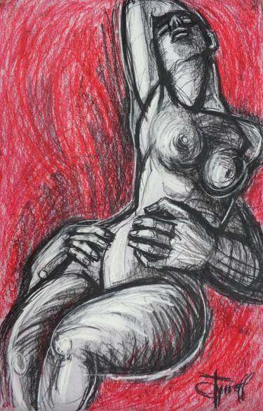 Original Expressionism Love Drawings by Carmen Tyrrell