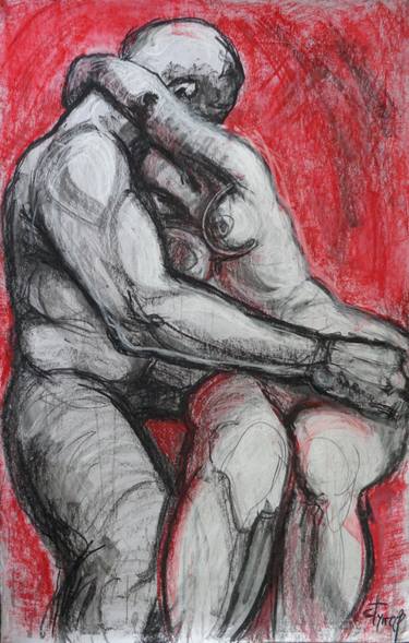 Original Expressionism Love Drawings by Carmen Tyrrell