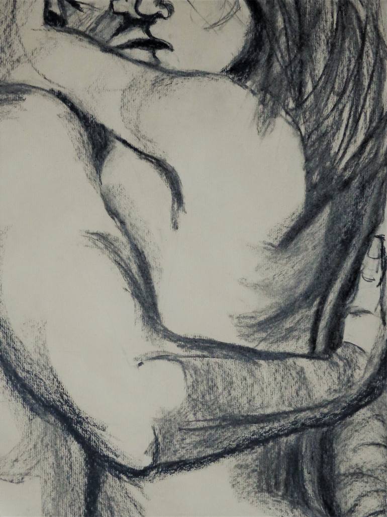 Original Figurative Love Drawing by Carmen Tyrrell