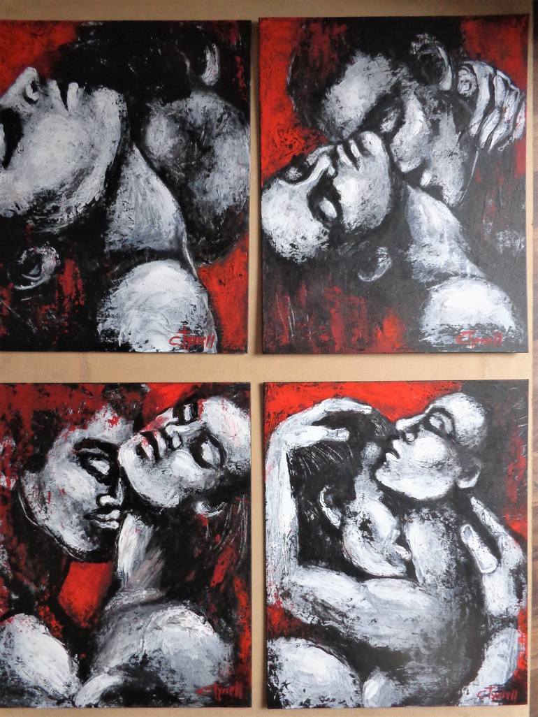 Original Fine Art Love Painting by Carmen Tyrrell
