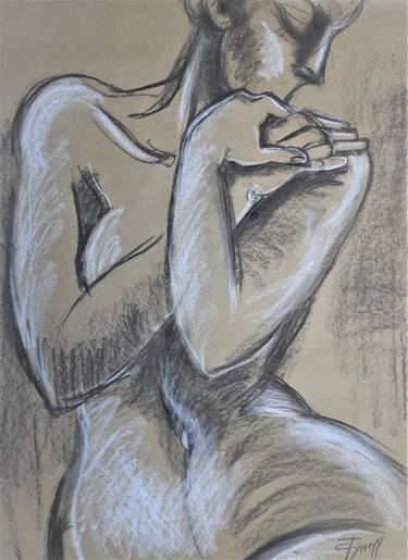 Original Fine Art Nude Drawings by Carmen Tyrrell