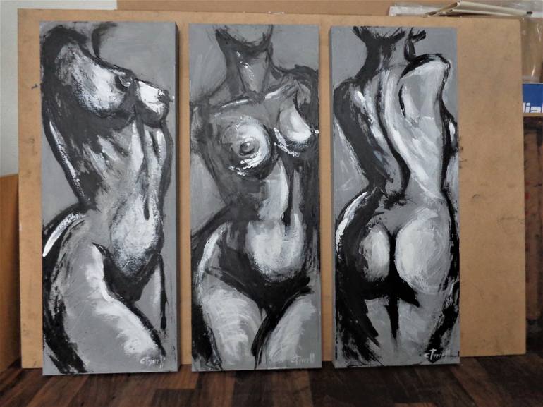 Original Figurative Nude Painting by Carmen Tyrrell