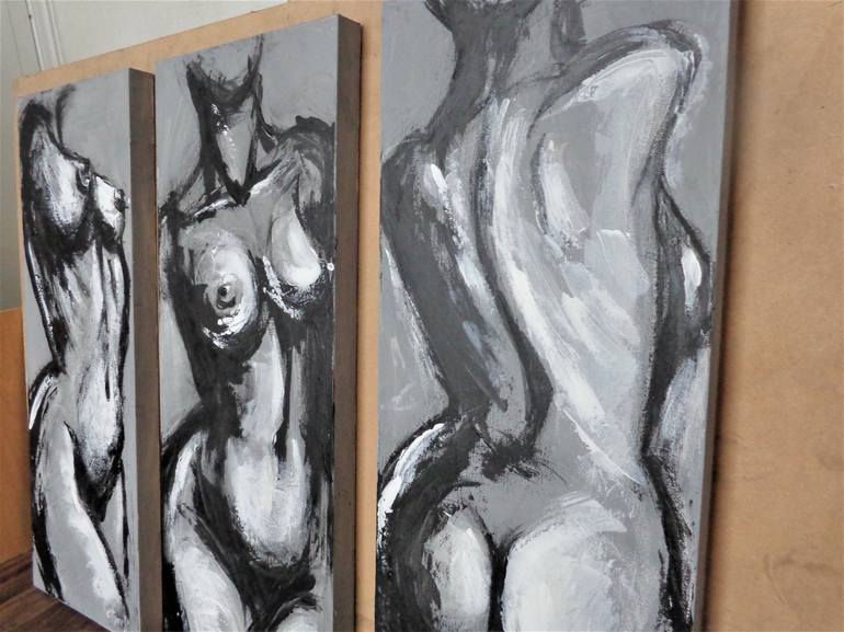 Original Figurative Nude Painting by Carmen Tyrrell