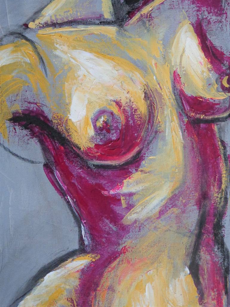 Original Fine Art Nude Painting by Carmen Tyrrell