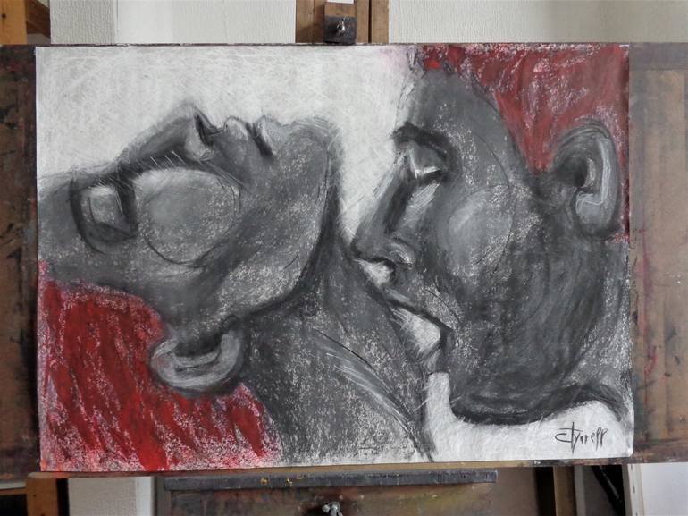 Original Figurative Love Drawing by Carmen Tyrrell