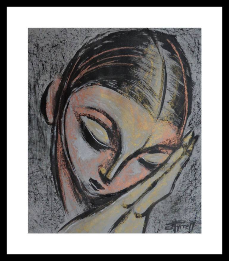 Original Figurative Portrait Painting by Carmen Tyrrell