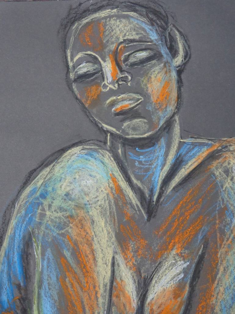 Original Figurative Nude Drawing by Carmen Tyrrell