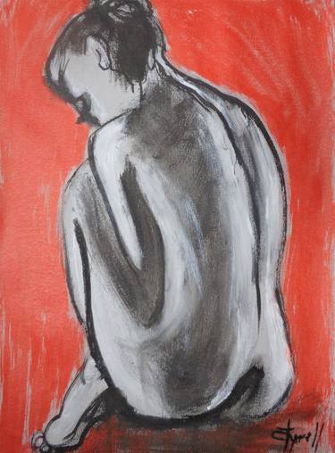 Original Figurative Nude Paintings by Carmen Tyrrell