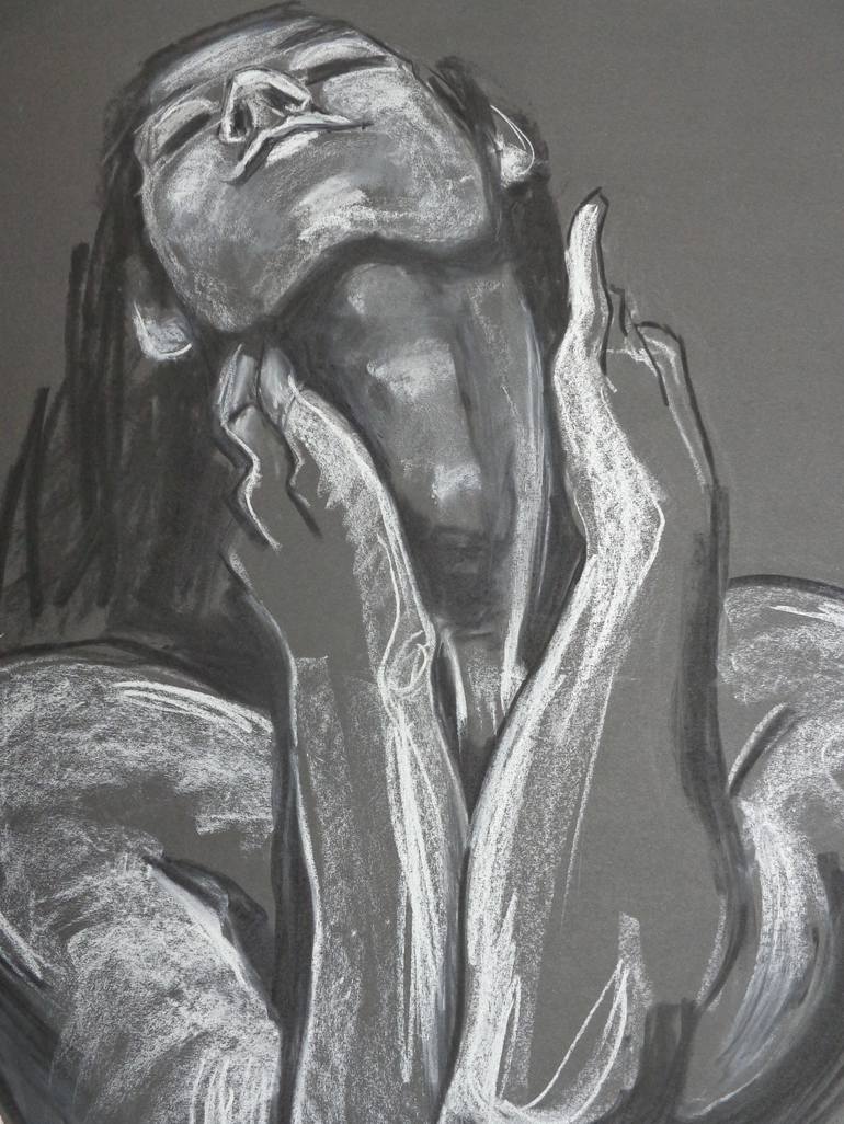 Original Figurative Portrait Drawing by Carmen Tyrrell