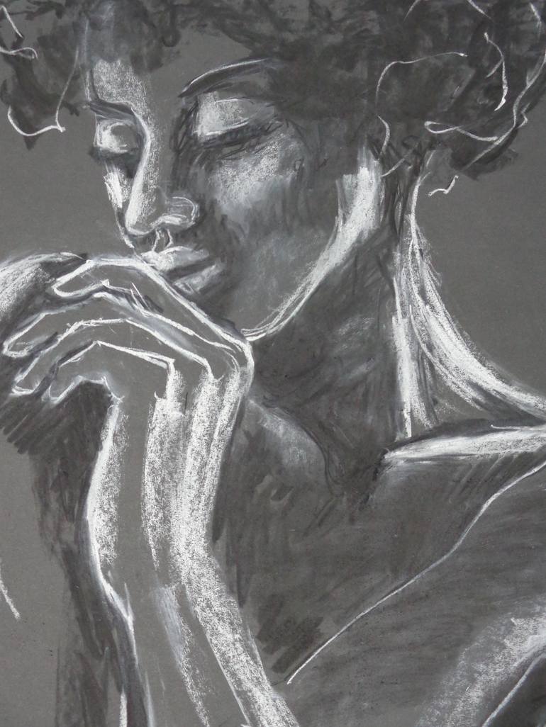 Original Figurative Portrait Drawing by Carmen Tyrrell
