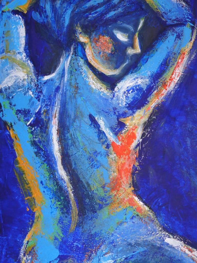 Original Figurative Nude Painting by Carmen Tyrrell