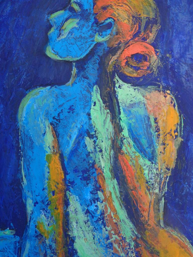 Original Abstract Expressionism Nude Painting by Carmen Tyrrell