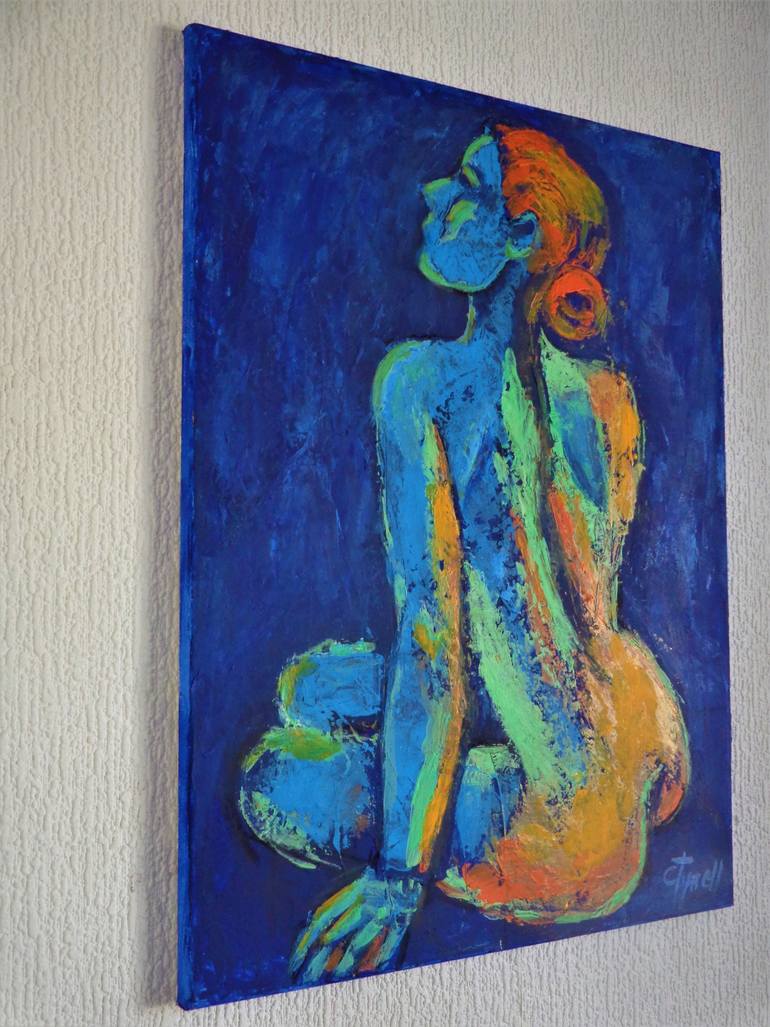 Original Abstract Expressionism Nude Painting by Carmen Tyrrell