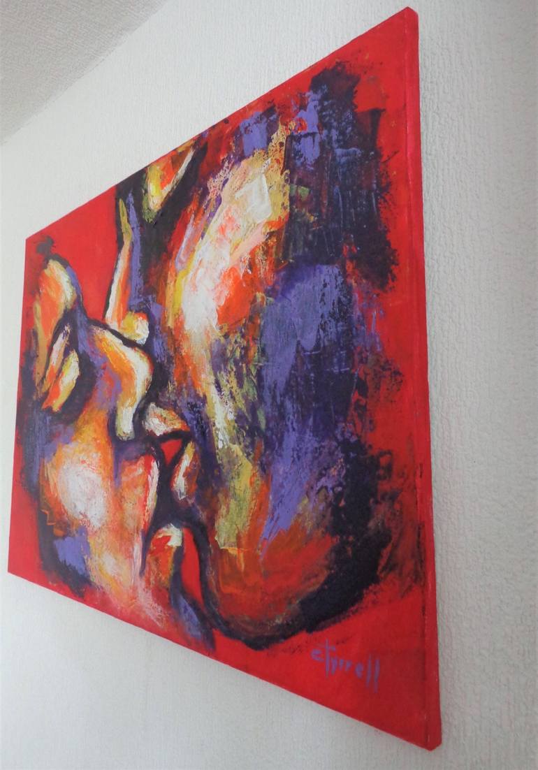 Original Figurative Love Painting by Carmen Tyrrell