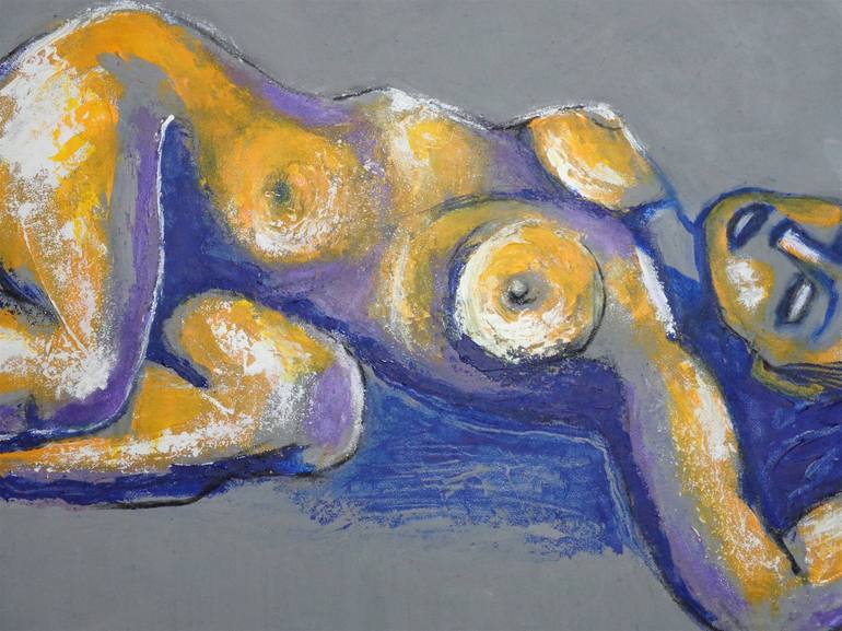 Original Figurative Nude Painting by Carmen Tyrrell