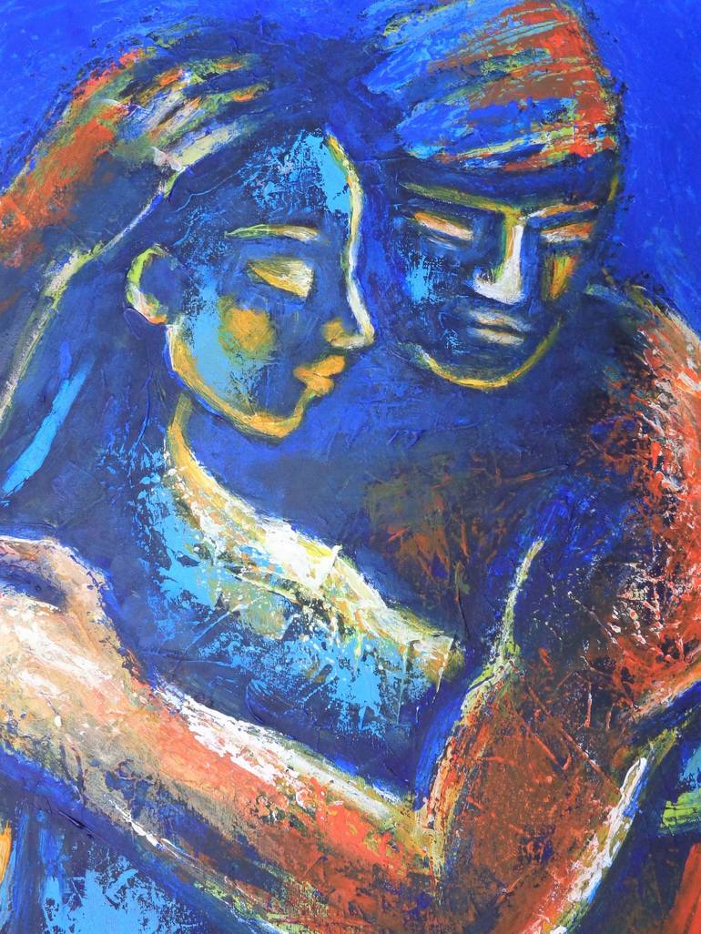 Original Figurative Love Painting by Carmen Tyrrell