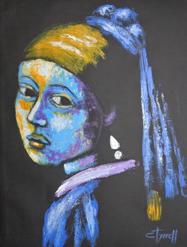 Girl With A Pearl Earring And Yellow Scarf - Portrait thumb