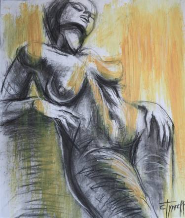 Original Figurative Nude Drawings by Carmen Tyrrell