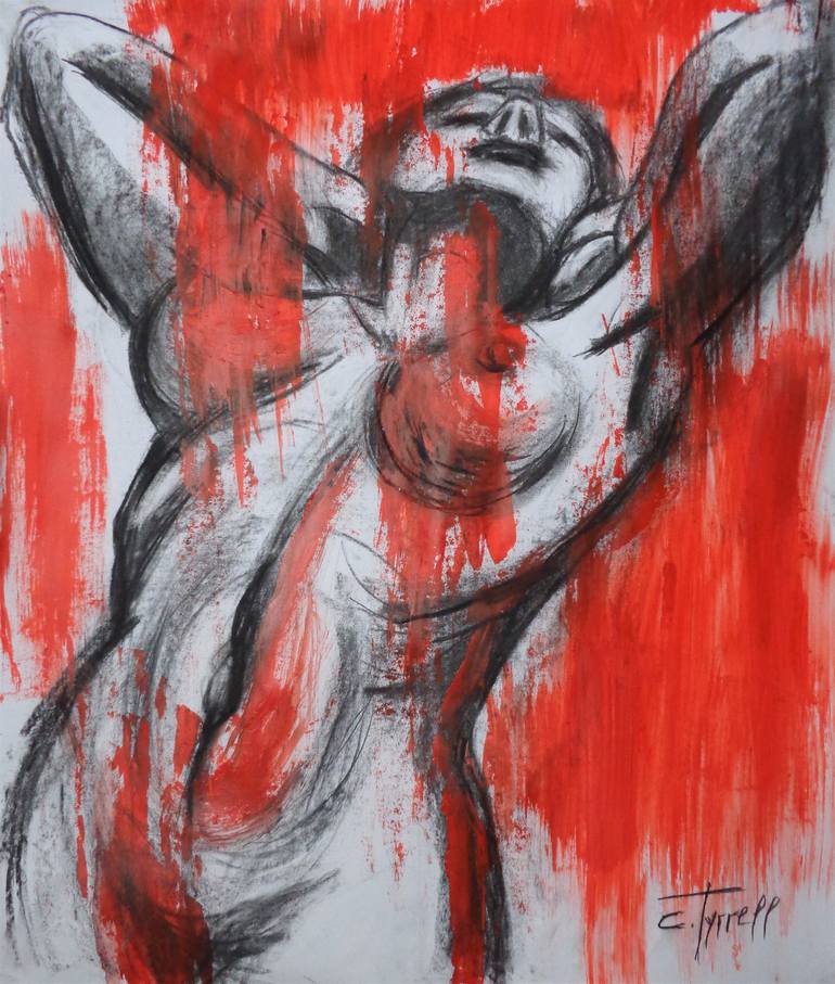 Print of Figurative Nude Drawings by Carmen Tyrrell
