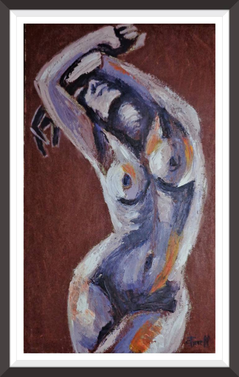 Original Figurative Nude Painting by Carmen Tyrrell