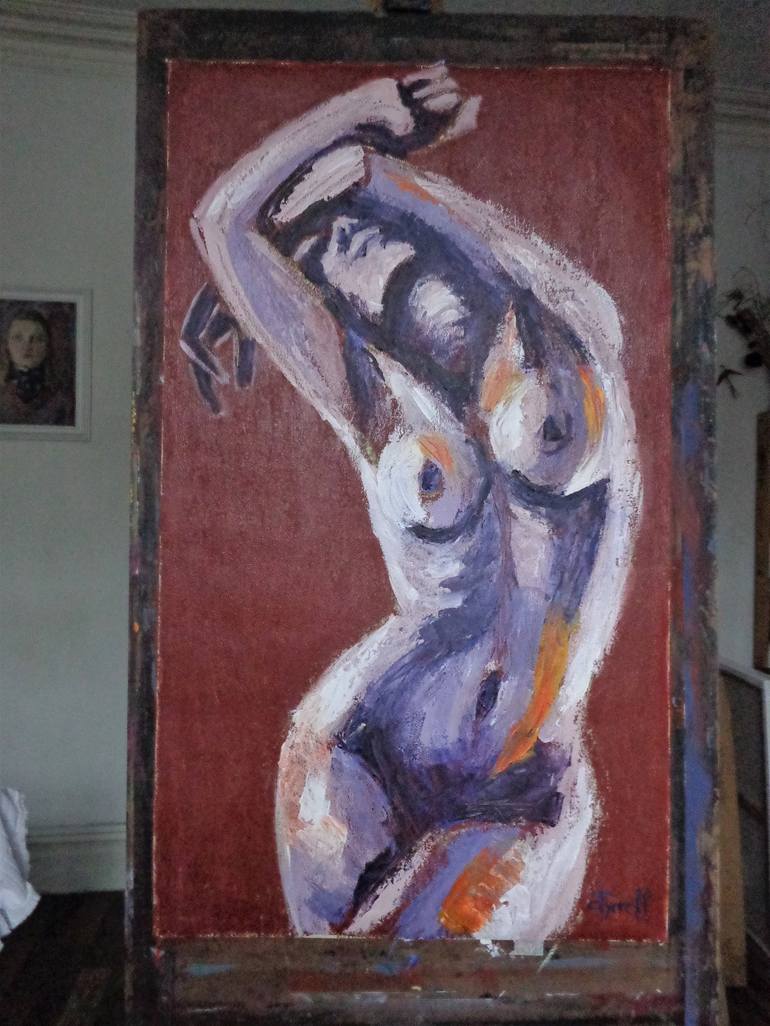 Original Figurative Nude Painting by Carmen Tyrrell