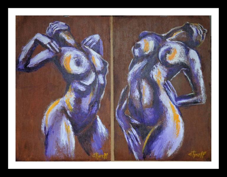 Original Figurative Nude Painting by Carmen Tyrrell