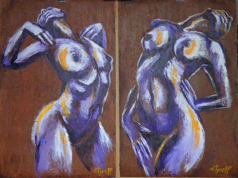 Original Figurative Nude Painting by Carmen Tyrrell