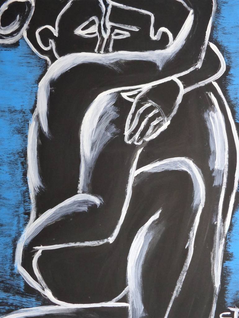 Original Figurative Erotic Painting by Carmen Tyrrell