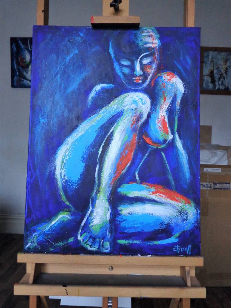 Original Figurative Nude Painting by Carmen Tyrrell