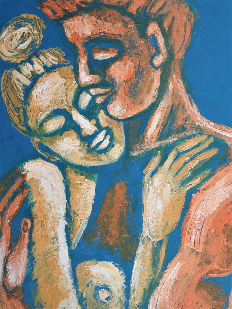 Original Figurative Love Painting by Carmen Tyrrell