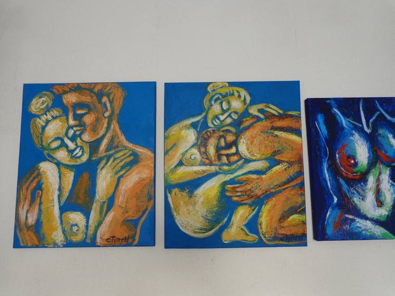 Original Figurative Love Painting by Carmen Tyrrell